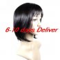 Capless Medium High Quality Synthetic Natural Look Auburn Straight Hair Wig