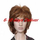 Capless Medium Length  Natural Look Honey Brown Wigs