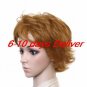 Capless Short High Quality Synthetic Natural Look Golden Brown Curly Hair Wigs