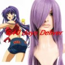 Clannad Kyou Fujibayashi Purple Nylon Cosplay Wig