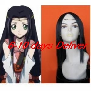 Code Geass Kaguya Sumeragi Cosplay Wig Long Black Anime Hair