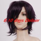 dark brown Starry Sky Azusa Kinose cosplay wig