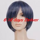 dark grey black butler ciel cosplay wig