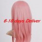 dark milkshark pink long straight Reborn! Bianchi cosplay wig