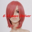 DARK pink pontail Nabari no Ou Raiko Shimizu cosplay wig