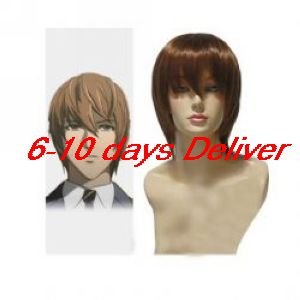 Death Note Light Yagami Kira Brown Cosplay Wig