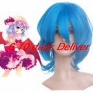 Deep Blue Touhou Project Remilia Scarlet Nylon Cosplay Wig
