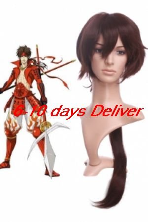 Devil Kings Sanada Yukimura Brown Nylon Cosplay Wig
