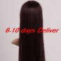 Evangelion Mari Makinami Illustrious Cosplay Wig Dark Brown Long