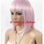 fancy dress party wigs lady gaga straight short light purple hair Wigs