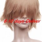 Fashionable Golden  Anime Nylon Cosplay Wig
