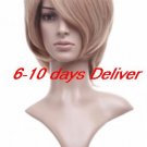 Fashionable Light Gold Anime Nylon Cosplay Wig