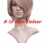 Fashionable Light Gold Anime Nylon Cosplay Wig