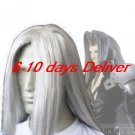 Final Fantasy VII 7 Sephiroth Cosplay Wig
