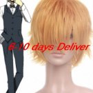 Gold DuRaRaRa!! Shizuo Heiwajima Nylon Cosplay Wig