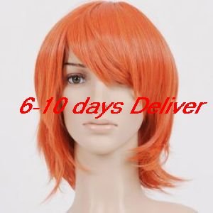 golden orange straight layer reborn! shoichi irie cosplay wig