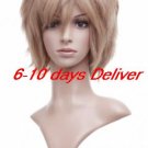 Great Light Golden Anime Nylon Cosplay Wig