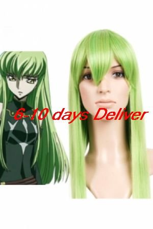 Green Code Geass-C.C. Nylon Cosplay Wig