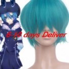 Green Katekyō Hitman Reborn!-Fran Nylon Cosplay Wig