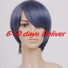 Grey Blue Black Butler Kuroshitsuji Cosplay Ciel Cosplay wig