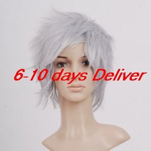 Grey Final Fantasy VII Cloud Strife Cosplay Wig