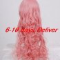 Gundam Lacus Clyne Cosplay Wig Milkshake Pink Long