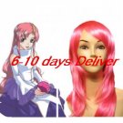 Gundam Seed Lacus Clyne Cosplay Wig