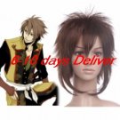 Hakuouki Shinsengumi Kitan Okita Souji Brown Nylon Cosplay Wig