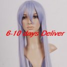 Halloween Sexy Costume Long Straight Taro Purple Light Cosplay Wig