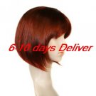 High Quality Synthetic Auburn Straight Hair Wig