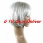 High Quality Synthetic Natural Look White Straight Hair Wig