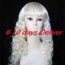 Inches Long Curly Blonde Cosplay Wig