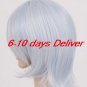 layer frosty light blue cosplay wig