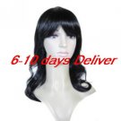 Length High Quality Synthetic Black Curly Hair Wig
