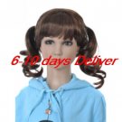 Length High Quality Synthetic Brown Curly Hair Wig