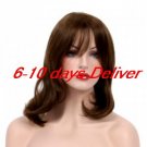 Length High Quality Synthetic Brown Straight Hair Wig