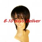 Length High Quality Synthetic Dark Brown Straight Hair Wig