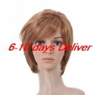 Length High Quality Synthetic Golden Brown Straight Hair Wig
