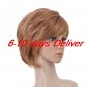 Length High Quality Synthetic Golden Brown Straight Hair Wig