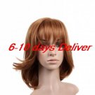 Length High Quality Synthetic Natural Look Golden Brown Straight Hair Wig