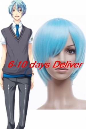 Light Blue Starry Sky Ayanami ReiKanakubo Homare Nylon Cosplay Wig