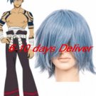 Light Blue Gurren Lagann kamina Nylon Cosplay Wig