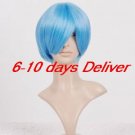Light blue Neon Genesis Evangelion Rei Ayanami Cosplay wig