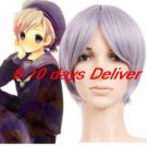 Light Purple  Axis powers Hetalia Norway Nylon Cosplay Wig