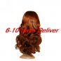 Long High Quality Synthetic Auburn Curly Hair Wig