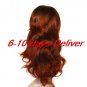 Long High Quality Synthetic Auburn European Weave Hair Wig