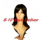 Long High Quality Synthetic Black Curly Hair Wig