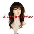 Long High Quality Synthetic Brown Curly Hair Wig