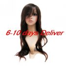 Long High Quality Synthetic Brown European Weave Hair Wigs