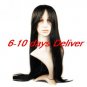 Long High Quality Synthetic Dark Brown Straight Hair Wig